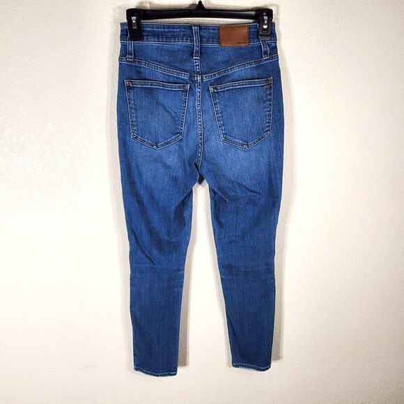Madewell Womans Size 24 Curvy High-Rise Skinny Crop Jeans Denim 26x25 - Picture 3 of 15